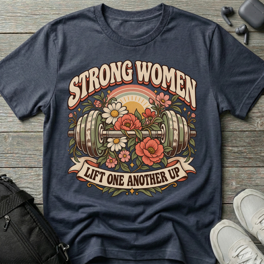 Strong Women Lift One Another Up Inspirational T-Shirt