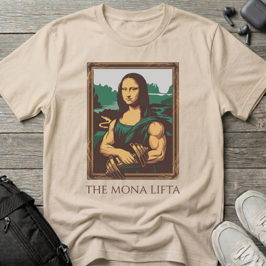The Mona Lifta Art Parody T-Shirt