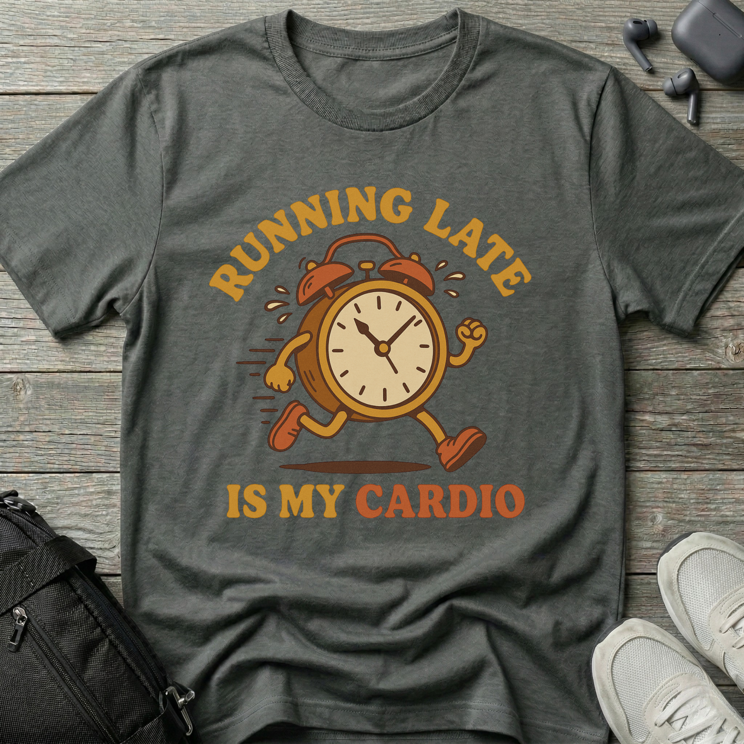 Running late is my cardio